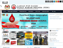 Tablet Screenshot of pdn.gov.my